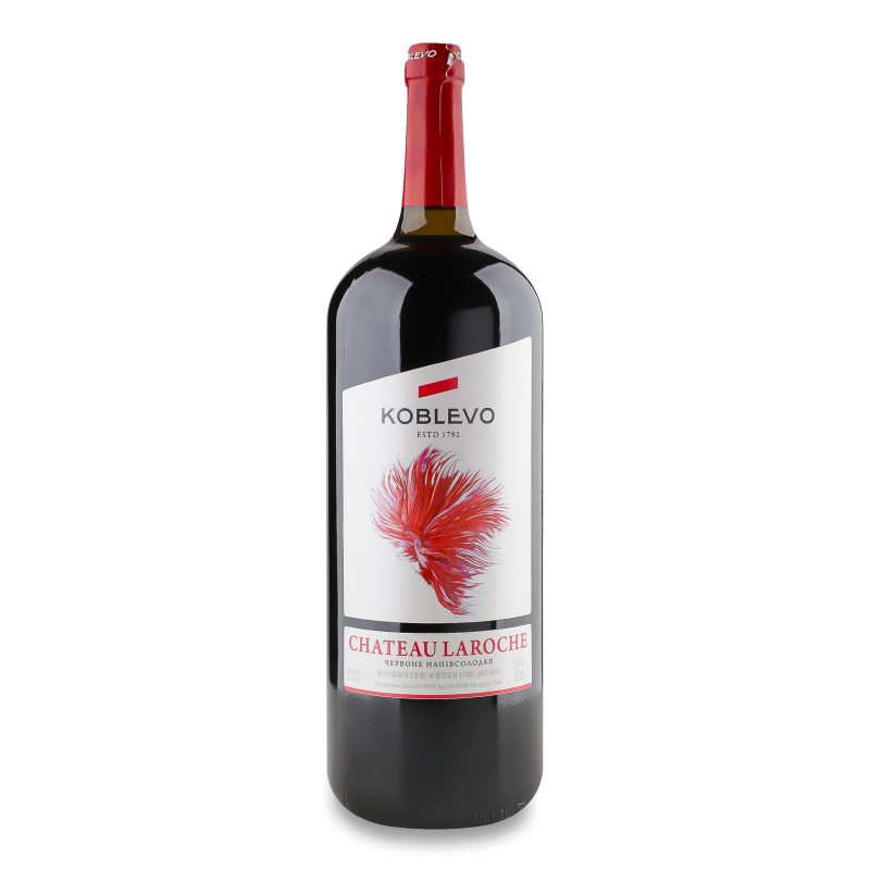Вино Chateau Laroche червоне н/солодке 9-12% 1,5л Koblevo