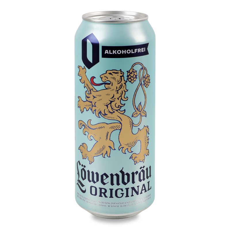 Пиво Original свiтле безалкогольне 0,5л ж/б Lowenbrau