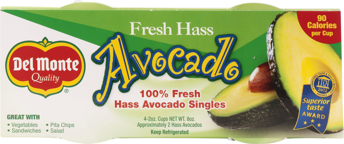 Del Monte Fresh hass avocado singles - 4 ct (717524890092)