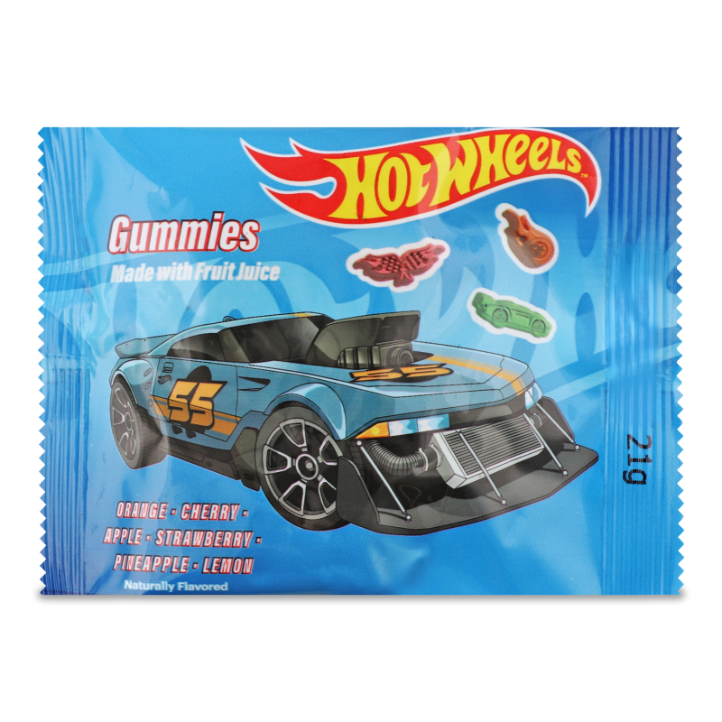 Цукерки жувальні 21г Hot Wheels