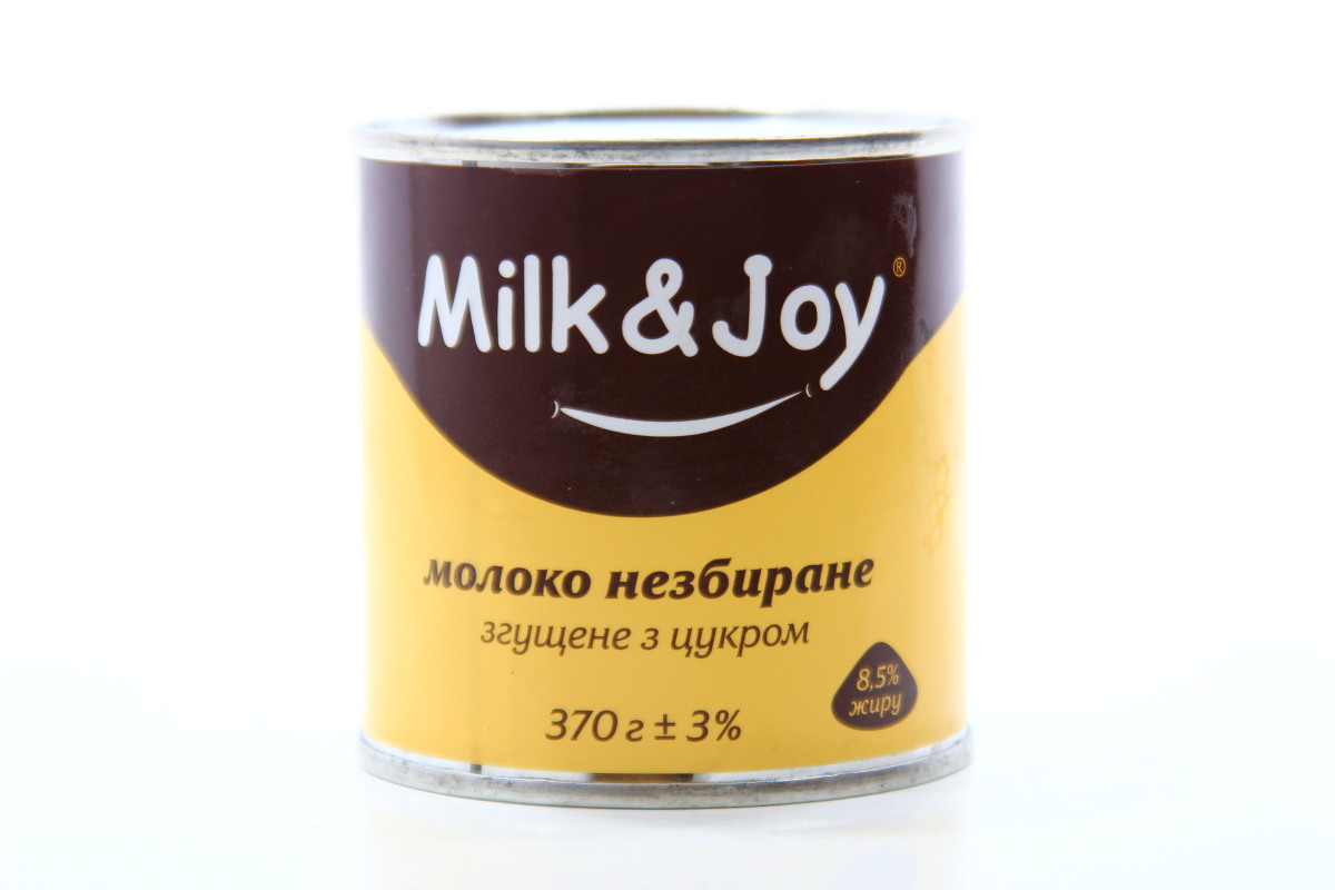 Молоко Milk & Joy згущене незбиране з цукром 370г Milk & Joy