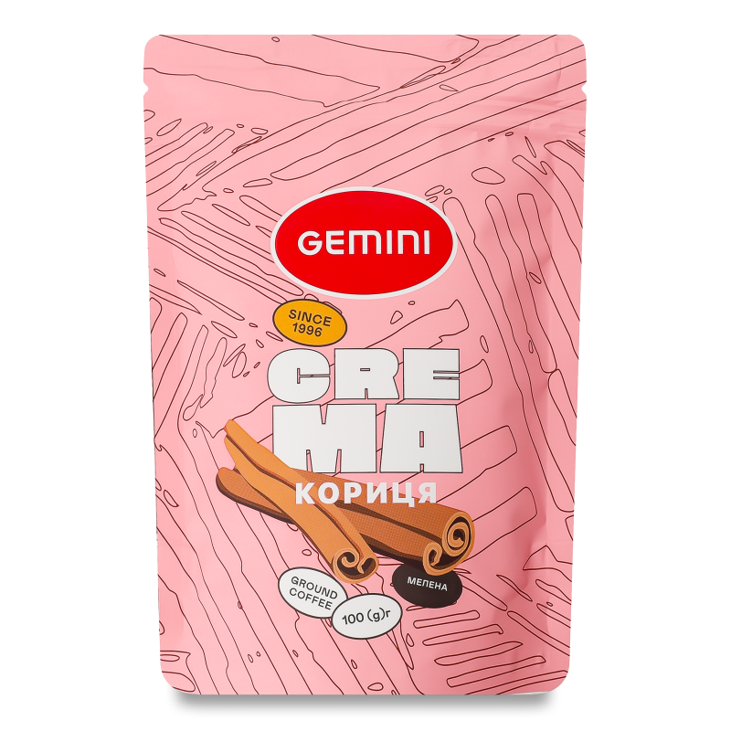 Кава Crema Кориця мелена смажена 100г м/у Gemini