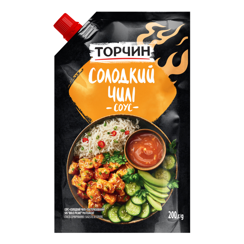 Соус пастеризованный Сладкий чили Торчин д/п 200г Торчин