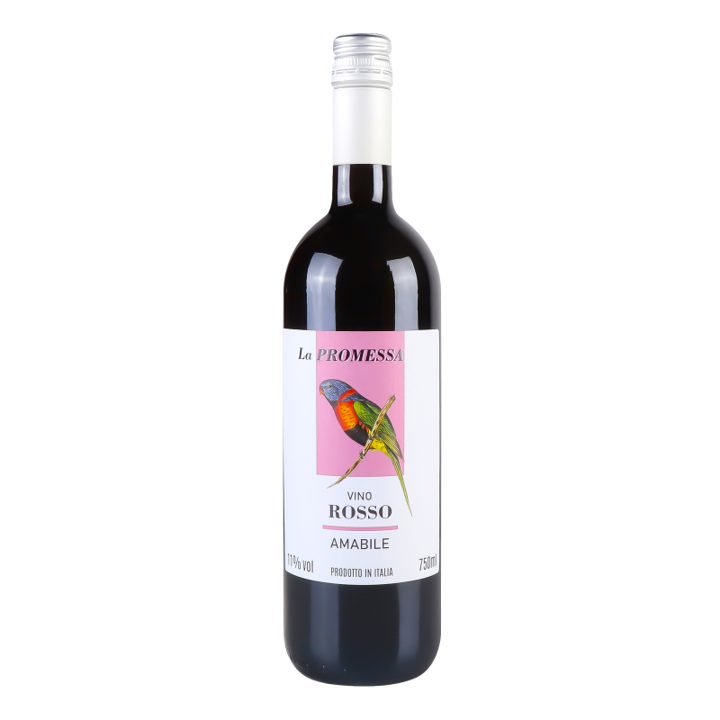 Вино La Promessa Rosso Amabile красное полусладкое(8005017103302