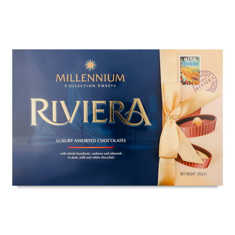 Цукерки Riviera шоколадне асорті 250г Millennium