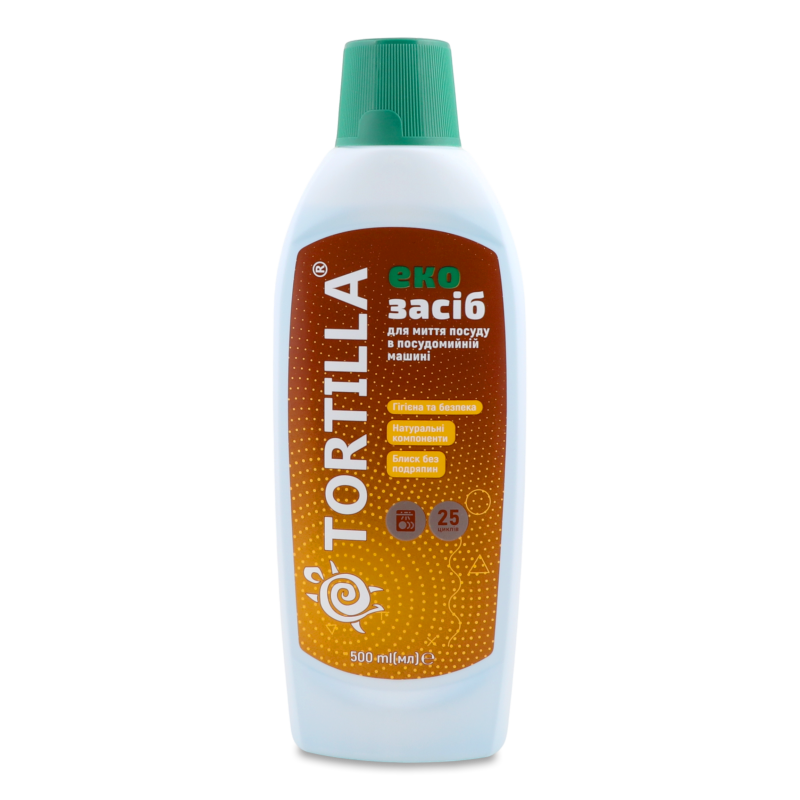Засіб д/миття посуду в посудомийній машині Еко 500мл Тортілла
