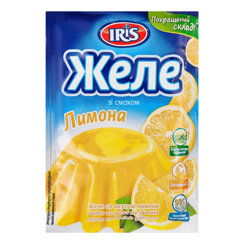 Желе зі смаком лимона Iris м/у