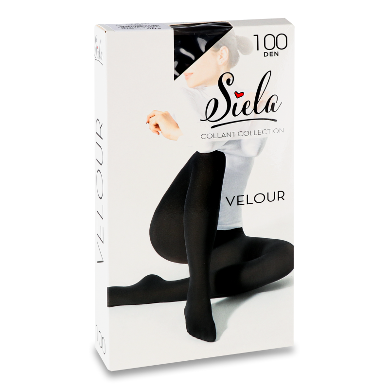 Колготи жіночі Велюр неро 100ден р.5 Сіела