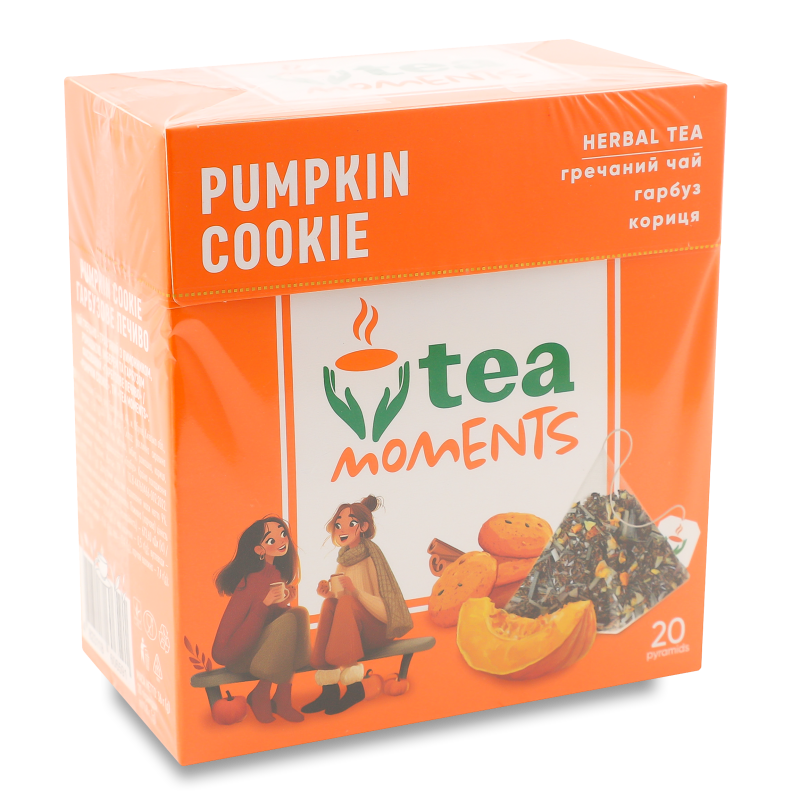 Чай гречано-трав’яний Pumpkin Cookie 20*1,8г в пірамідках Tea Moments