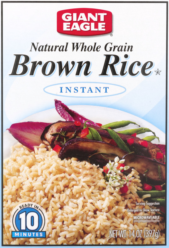 Giant Eagle Natural Whole Grain Instant Brown Rice Giant Eagle