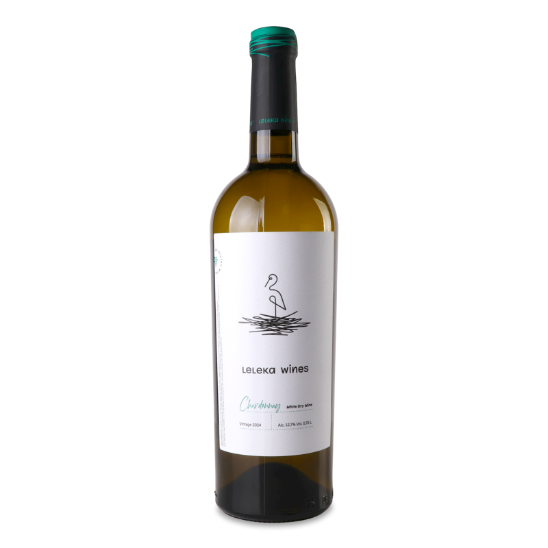 Вино Chardonnay біле сухе 13% 0,75л Leleka Wines