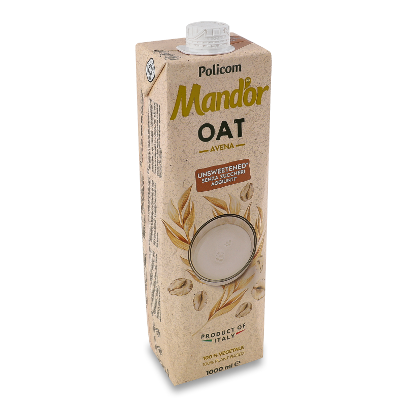 Напій вівсяний без цукру 1000мл т/п Мандор