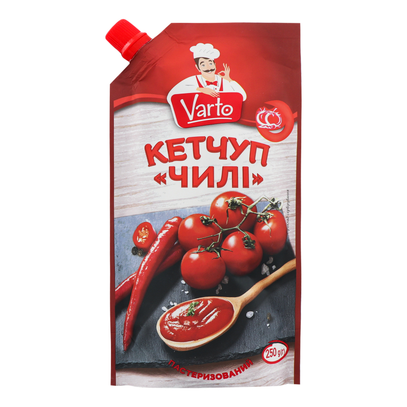 Кетчуп пастеризований Чилі Varto д/п
