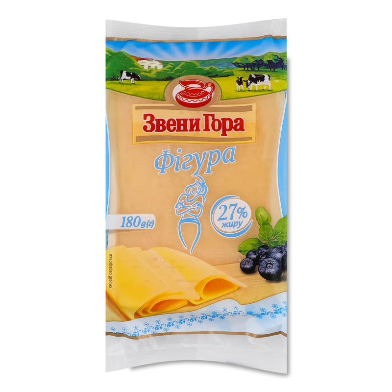 Сир твердий Фігура 27% 180г флоупак Звени Гора