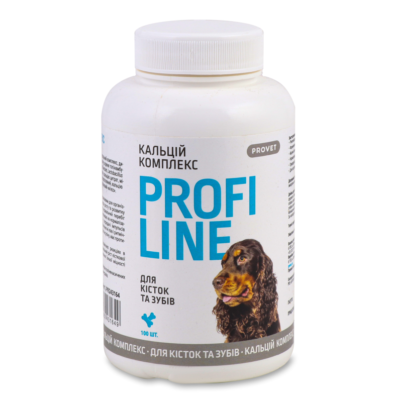 Кальцій Комплекс д/собак Профілайн д/кісток та зубів 100таблеток ПроВЕТ