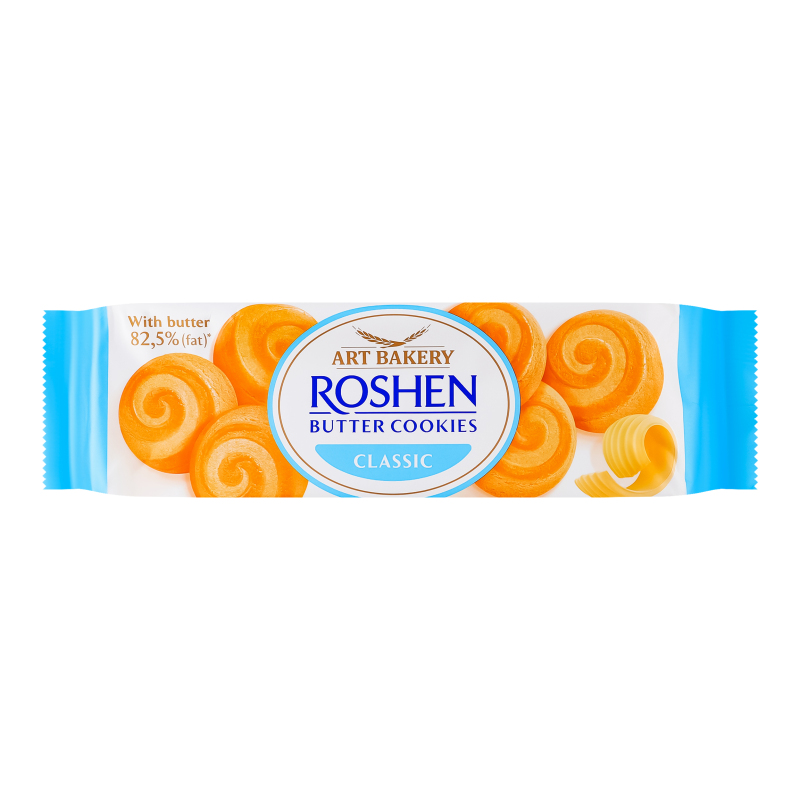 Печиво здобне з маслом класичне Butter cookies Roshen м/у 140г