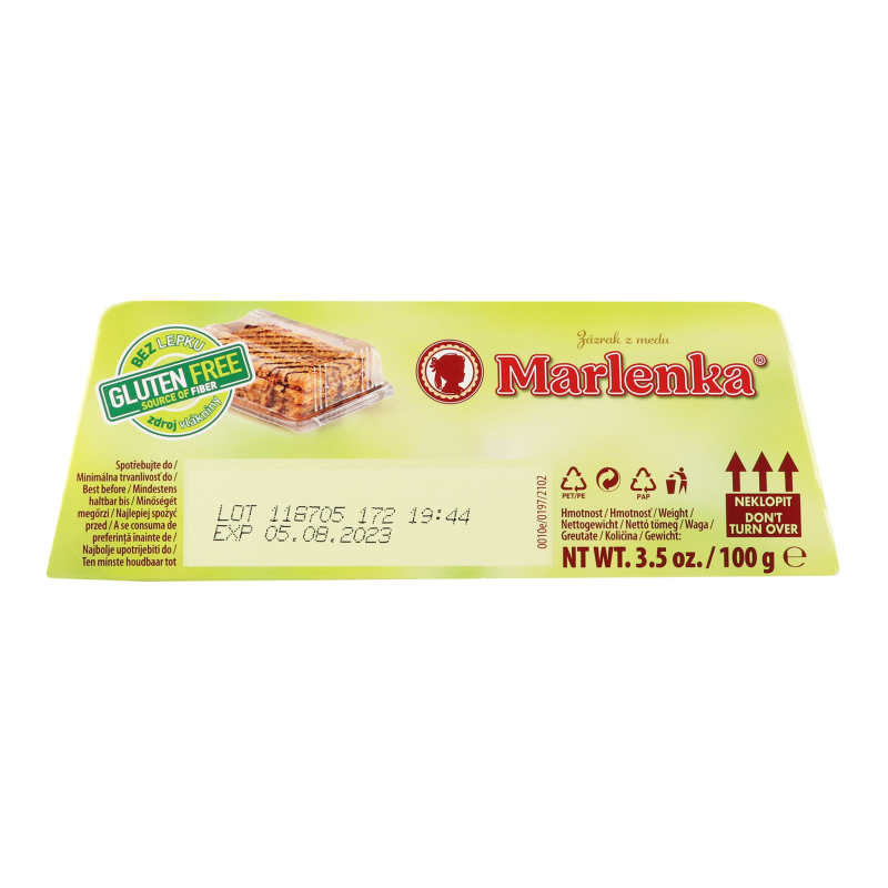 Тортик медовий безглютеновий з горіхами Marlenka к/у