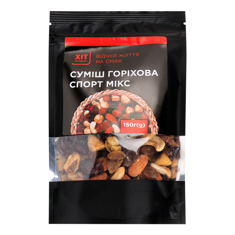 Суміш горіхова Спорт мікс Хіт продукт д/п