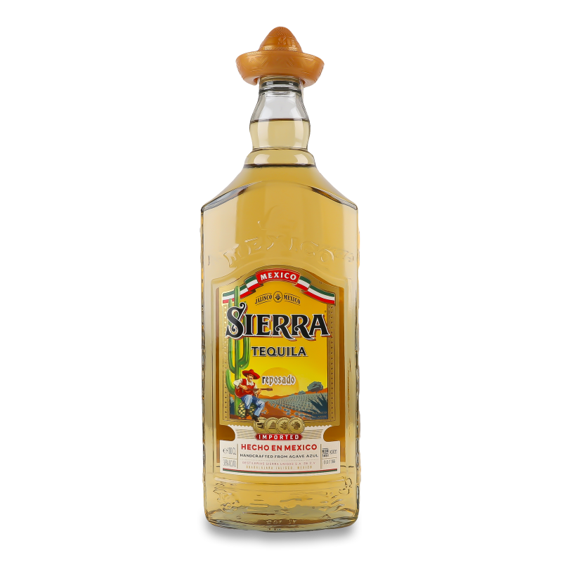 Напій алкогольний Текіла Reposado 38% 1л Sierra
