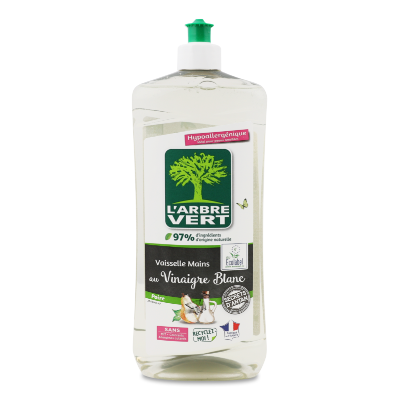 Засіб д/миття посуду Груша з білим оцтом концентрований 750мл Лярбре верт