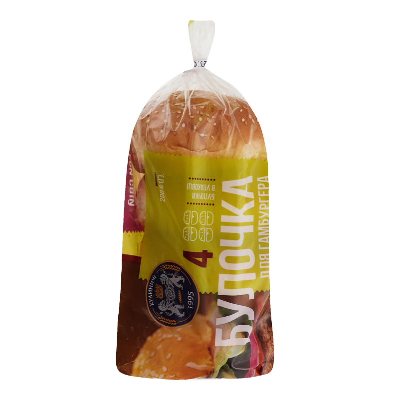 Булочка Для гамбургера Кулиничі м/у 200г Кулиничі(4820174300388 ...