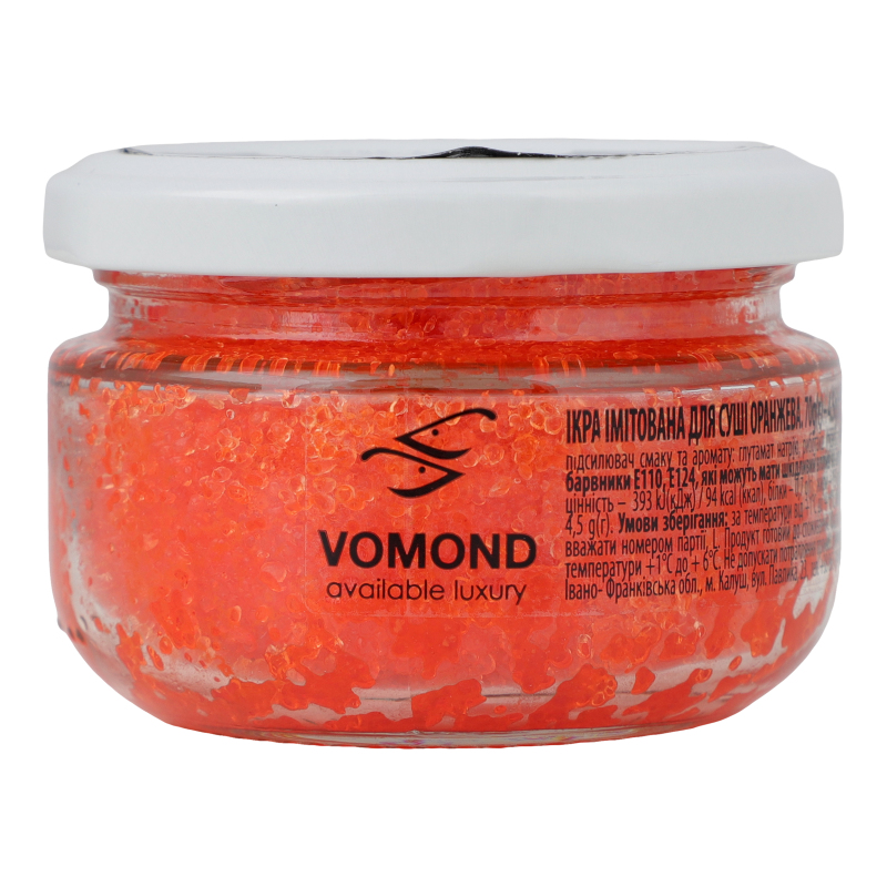 Ікра імітована для суші оранжева Vomond c/б