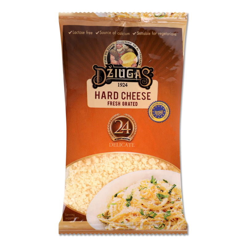 Сир Delicate 24місяці витримки тертий 40% 40г Dziugas