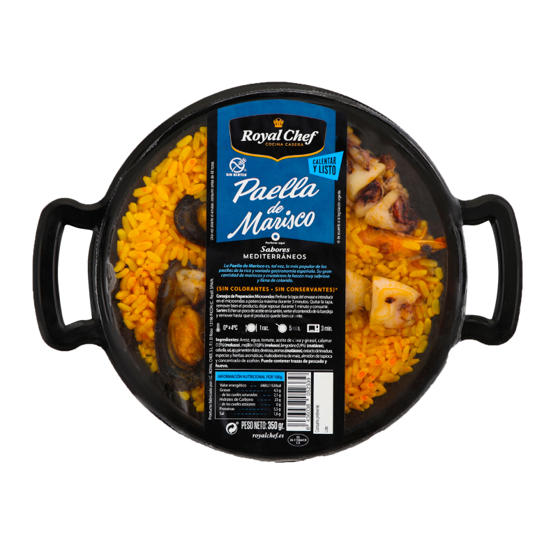 Паелья з морепродуктами пастеризована Royal Chef п/у