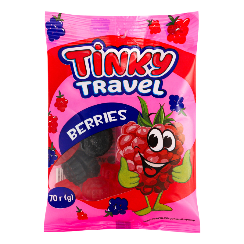 Конфеты желейные Berries Tinky Travel Vale м/у 70г Vale
