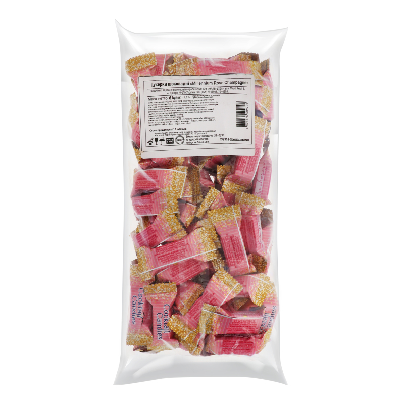 Цукерки шоколадні Rose Champagne Millennium кг
