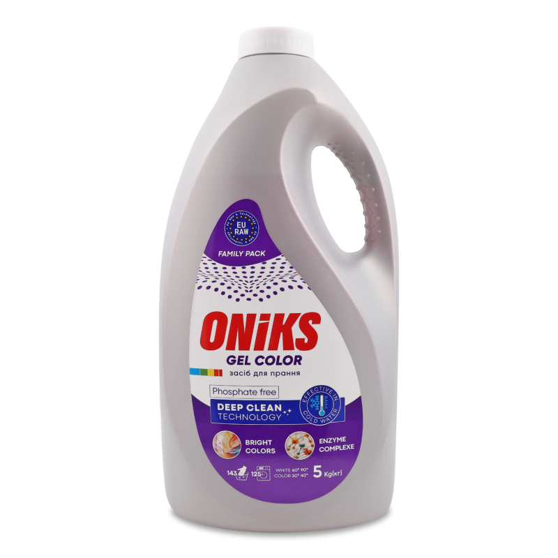 Засіб д/прання Gel Color рідкий 5кг Oniks