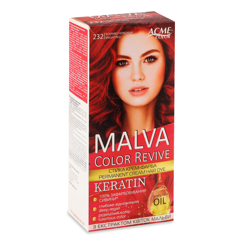 Крем-фарба д/волосся Color Revive 232 яскраво-червоний Malva