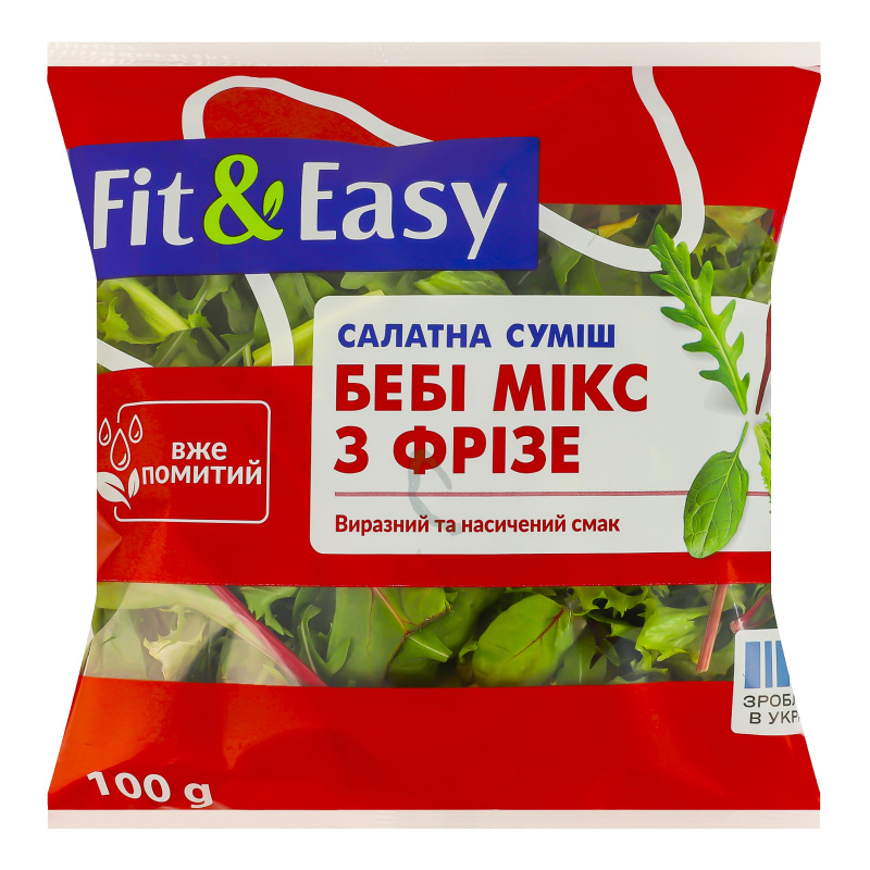 Суміш салатна Бебі мікс з фрізе Fit&Easy м/у