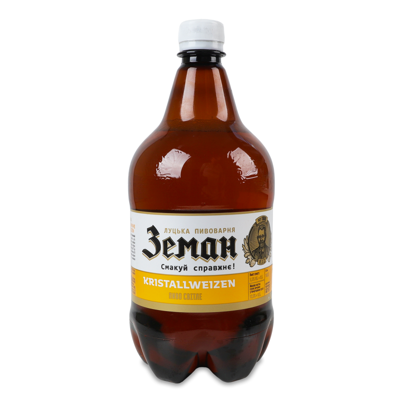 Пиво Пшеничне світле 5% 1л пет Земан