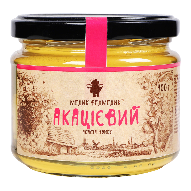 Мед акациевый Медик Ведмедик с/б 400г Медик Ведмедик(14820195680398 ...