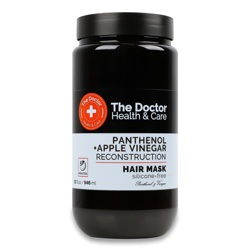 Маска д/волосся Реконструкція Пантенол та яблучний оцет 946мл Зе Доктор Хелз енд Кеа