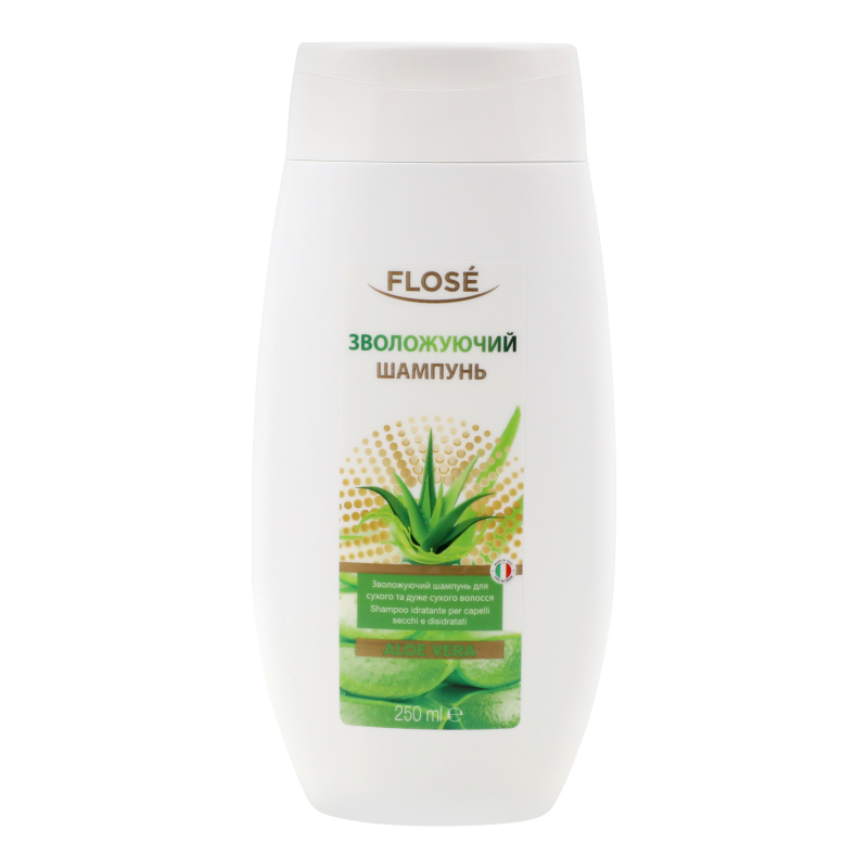 Шампунь для сухих и очень сухих волос увлажняющий Aloe vera Flose 250мл ...