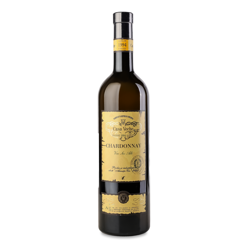 Вино Шардоне біле сухе 9-11% 0,75л Аліанца