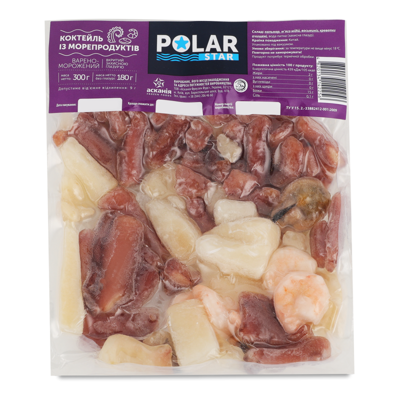 Коктейль з морепродуктів в/м 300г в/у Polar Star