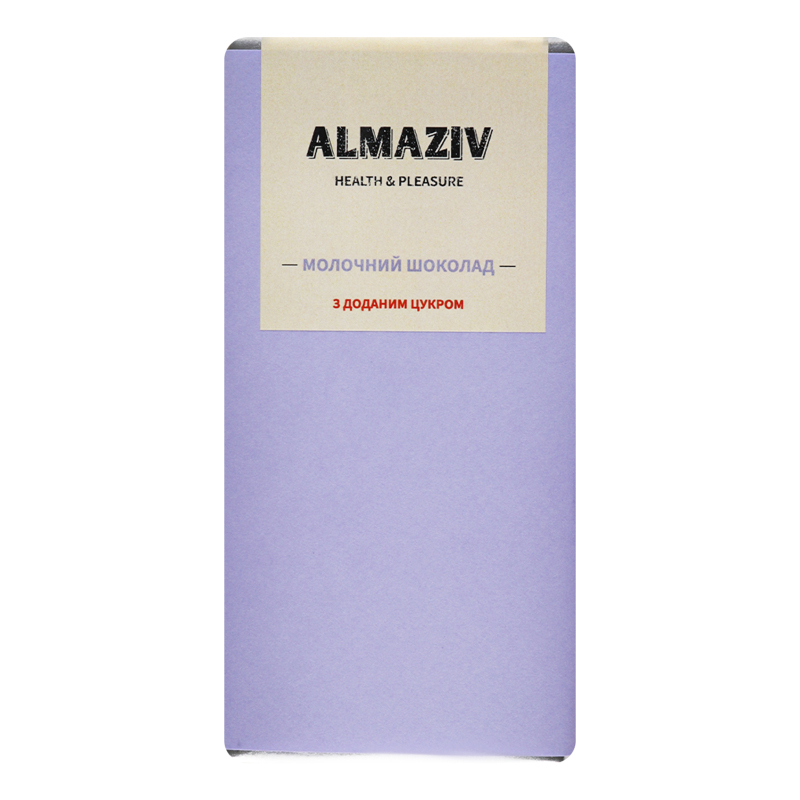 Шоколад молочний з додаванням цукру Almaziv м/у