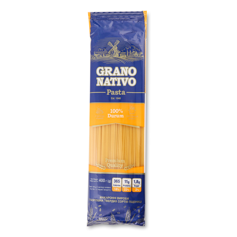 Вироби макаронні Спагетті 400г Grano Nativo