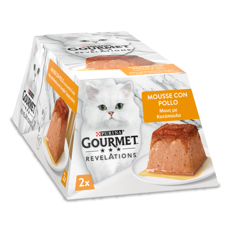 Корм д/котів Revelations Мус з куркою та підливкою 2*57г Gourmet