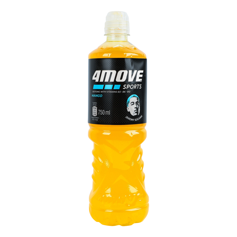 Напій безалкогольний негазований пастеризований тонізувальний Mango Sports 4Move п/пл