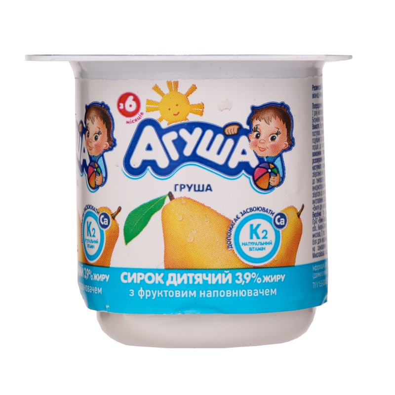 Сырок Агуша груша 3.9% 100г (4823061311528)