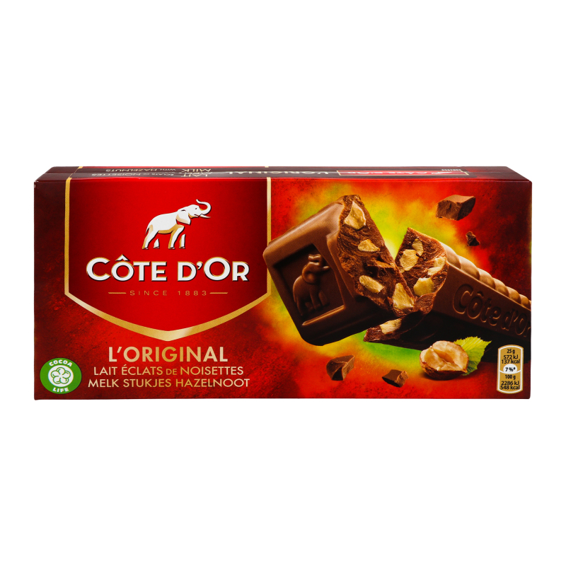 Шоколад молочний з лісовими горіхами Cote d'Or к/у 2х