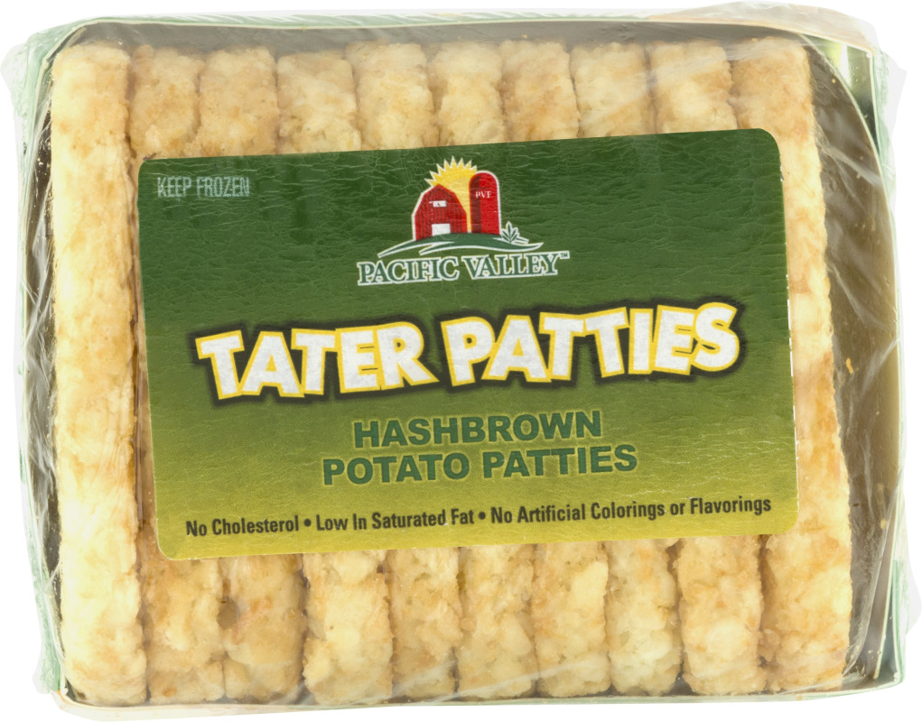 Pacific Valley Hashbrown Tater Patties 10 CT Pacific Valley
