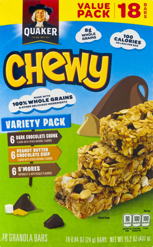 Quaker Chewy Granola Bars Variety Pack - 18 CT Quaker Chewy(30000451304 ...