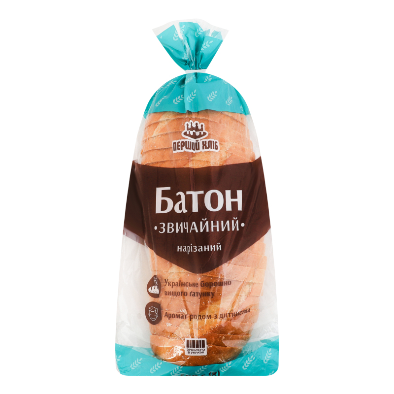 Батон нарізний Звичайний Перший хліб м/у