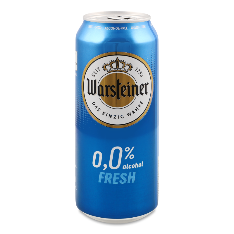 Пиво Fresh світле безалкогольне 0,5л ж/б Warsteiner
