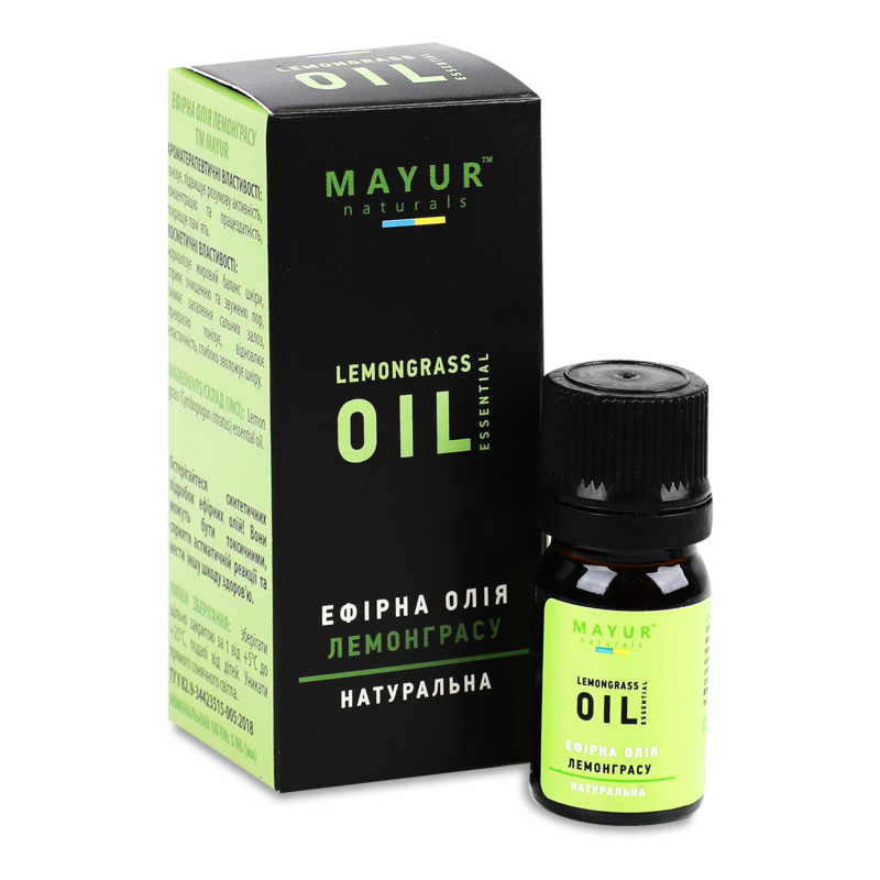 Олія ефірна Лемонграса 5мл Маюр
